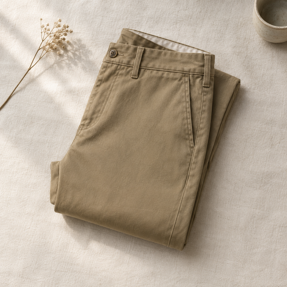 Easy Straight Chino flat lay