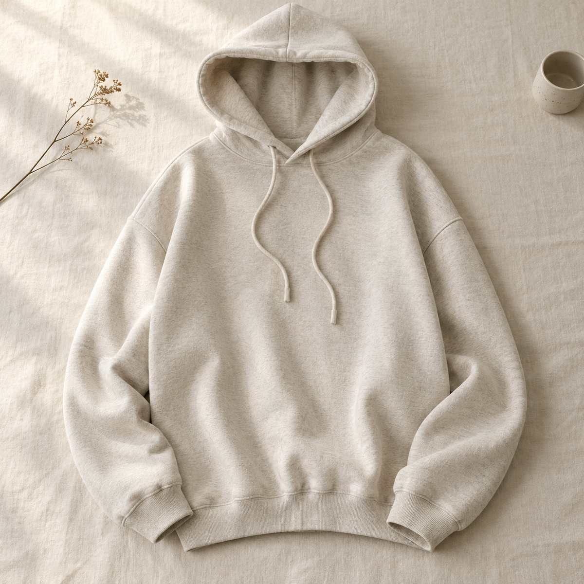Weekend Oversized Hoodie flat lay